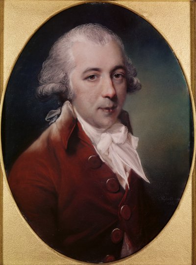 Porträt von Richard Brinsley Sheridan (1751-1816) 1788 von John Russell